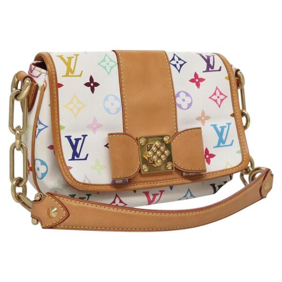 LOUIS VUITTON Monogram Multicolor Patty Shoulder Bag White M40305 - Picture 1 of 16